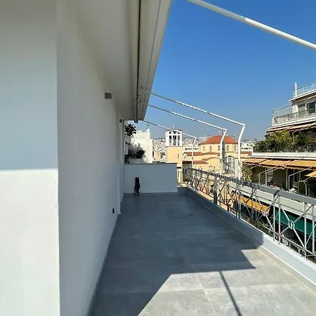 Appartamento Sunny Contemporary Art Penthouse Atene Esterno foto